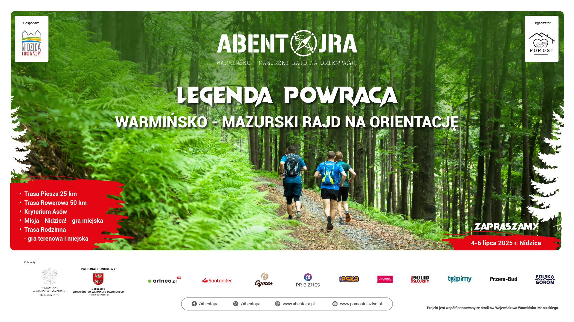 2025 ABENTOJRA – TRASA ROWEROWA 50KM +